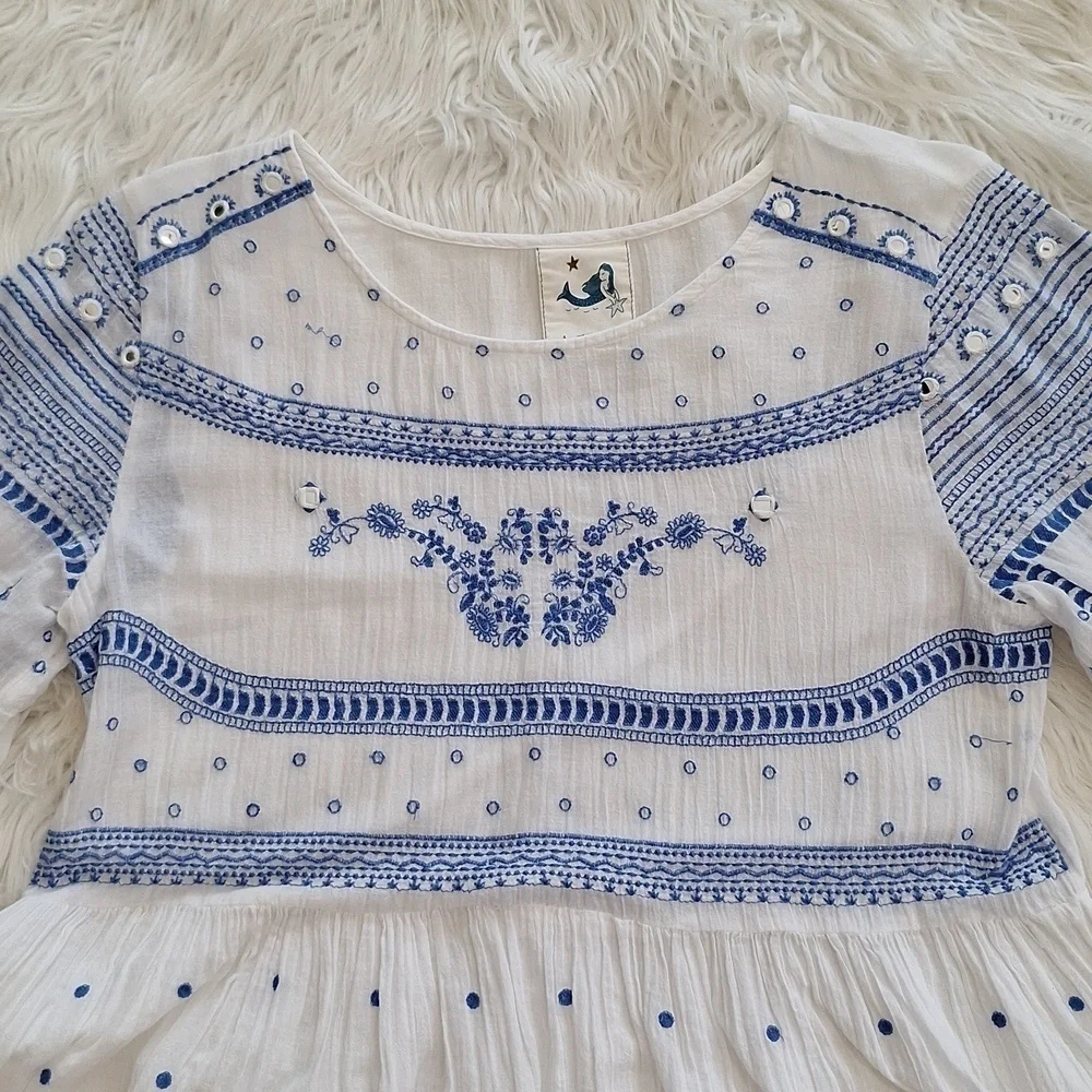 Anthropologie Mermaid Meadowbrook Blouse - Picture 8 of 16